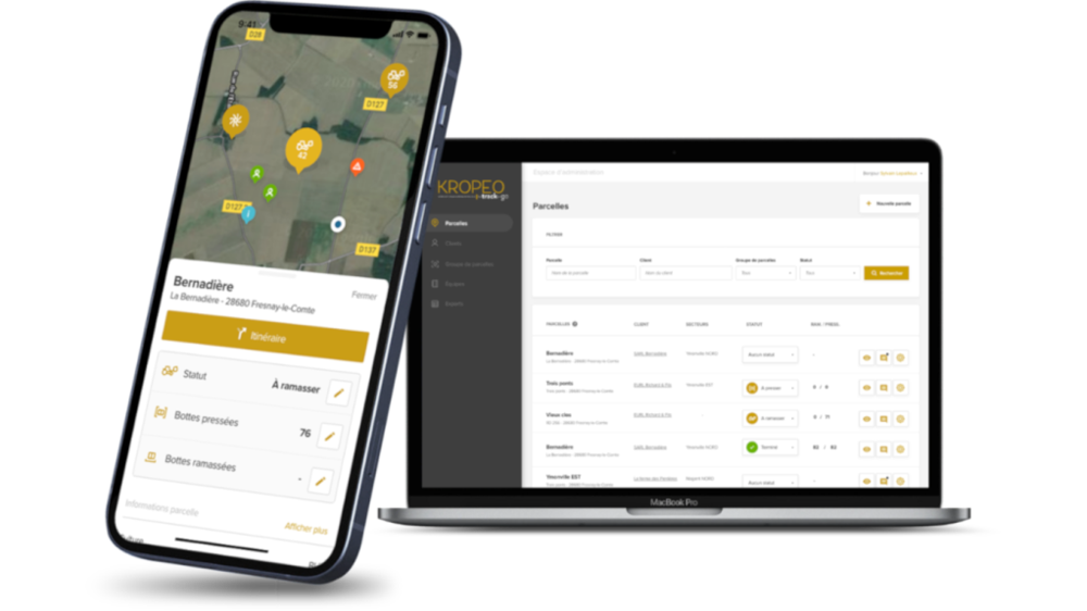 L'appli Rockeo géolocalise chaque balle et facilite ainsi la logistique de ramassage. (©TrackenGo)
