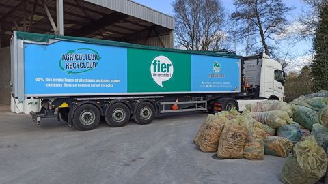 La filière agricole vise le 100 % collecté, 100 % recyclé, en 2030. (©Adivalor) La filière agricole vise le 100 % collecté, 100 % recyclé, en 2030. (©Adivalor)