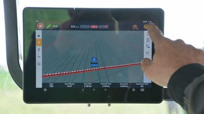 Écran GPS RTK