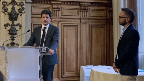 Le ministre de l'agriculture a échangé avec les journalistes agricoles de l'Afja, le 28 septembre. (©Terre-net Média)
