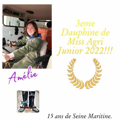 amelie troisieme dauphine miss agri junior 2022