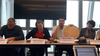 Boris Gondouin, Sophie Lenaerts, Adrien Lefèvre et Sieta Van Keimpema. (©Terre-net Média) Boris Gondouin, Sophie Lenaerts, Adrien Lefèvre et Sieta Van Keimpema. (©Terre-net Média)