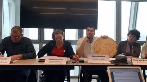 Boris Gondouin, Sophie Lenaerts, Adrien Lefèvre et Sieta Van Keimpema. (©Terre-net Média) Boris Gondouin, Sophie Lenaerts, Adrien Lefèvre et Sieta Van Keimpema. (©Terre-net Média)