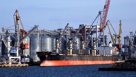 Depuis le début de la guerre, les exports sont bloqués depuis les ports ukrainiens de la Mer noire (celui d'Odessa en photo ci-dessus). (©Pixabay)<span style="font-size: 14px; text-align: justify; color: #000000;"> 