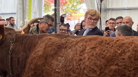 Le ministre de l'agriculture, Marc Fesneau, au Sommet de l'élevage, le 4 octobre 2022. (©Terre-net Média) Le ministre de l'agriculture, Marc Fesneau, au Sommet de l'élevage, le 4 octobre 2022. (©Terre-net Média)