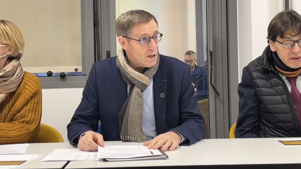 Dominique Chargé, président de la Coopération agricole, lors d'une conférence de presse le 13 décembre 2022. (©Terre-net Média)