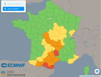 Précipitations sur les trois derniers mois