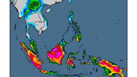 L'Asie du Sud-Est risque de subir de nouvelles inondations. (©WorldAgWeather)