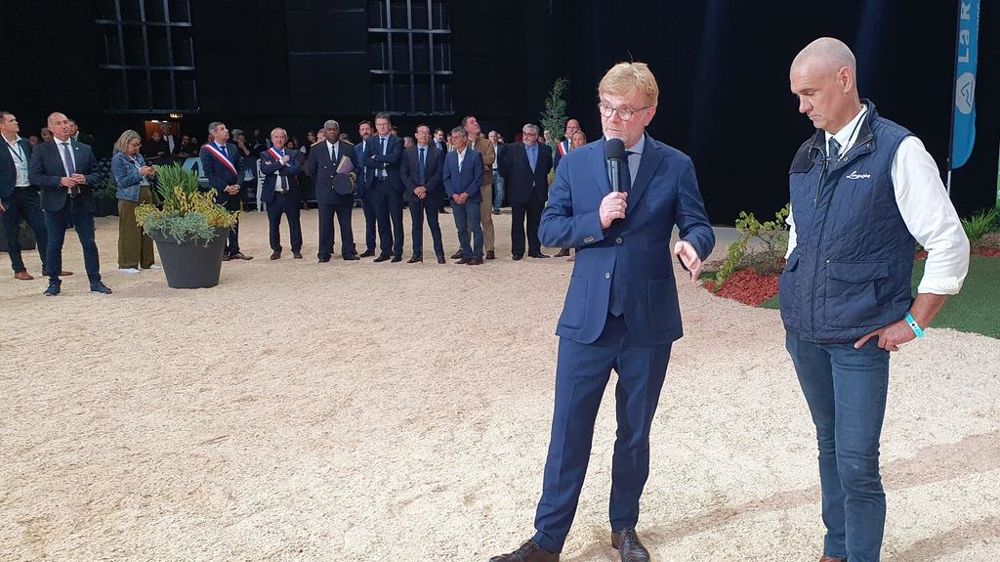 Marc Fesneau mardi 3 octobre 2023 au Sommet de l'élevage à Cournon.