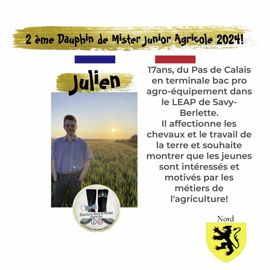 2e dauphin Mister agri junior 2024