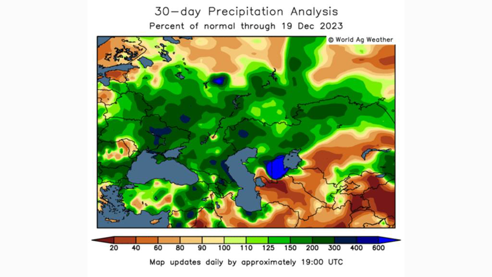 Les cultures d'hiver en Russie ont profité d'apports pluvieux et neigeux bénéfiques.