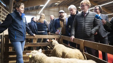 Marc Fesneau était en déplacement en Seine-Maritime le 15 décembre dernier pour présenter le Pacte d'orientation pour le renouvellement des générations en agriculture.