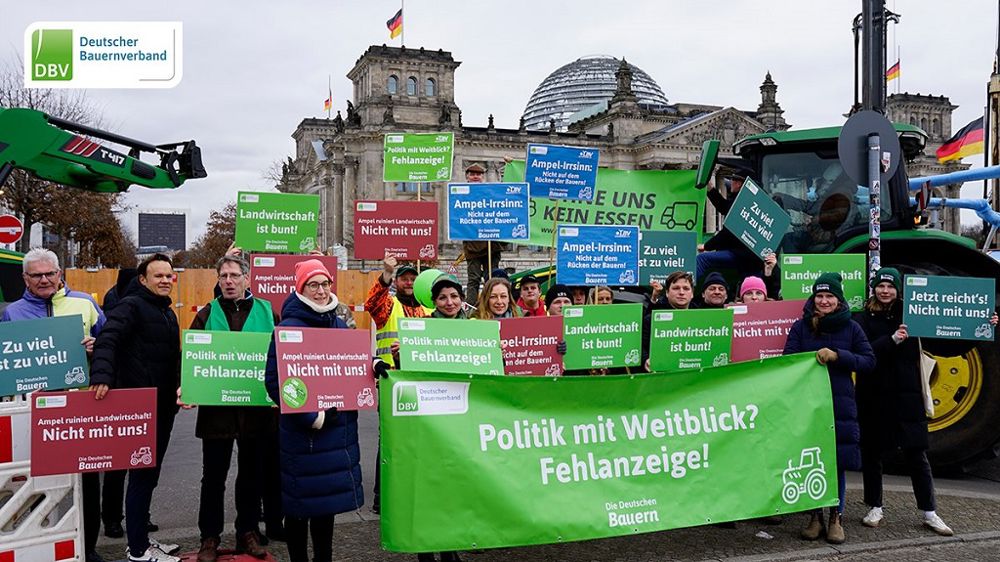 La mobilisation agricole se poursuit en Allemagne.