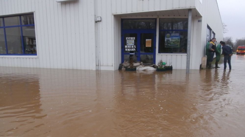Jusqu'à 50 cm d'eau dans la concession Le Roux à Saint-Caradec (22)