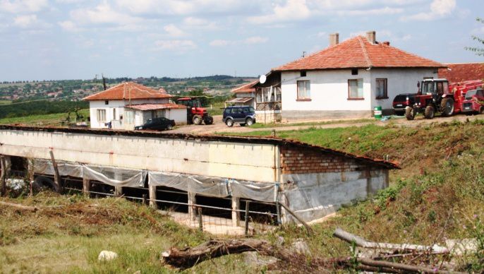 Exploitatation céréalière en Bulgarie
