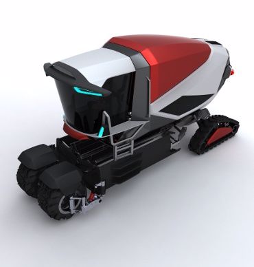 concept de moissonneuse Massey Ferguson