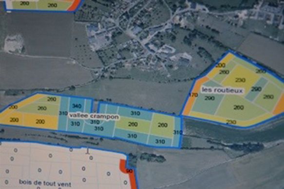 Cartographie d'une parcelle.
