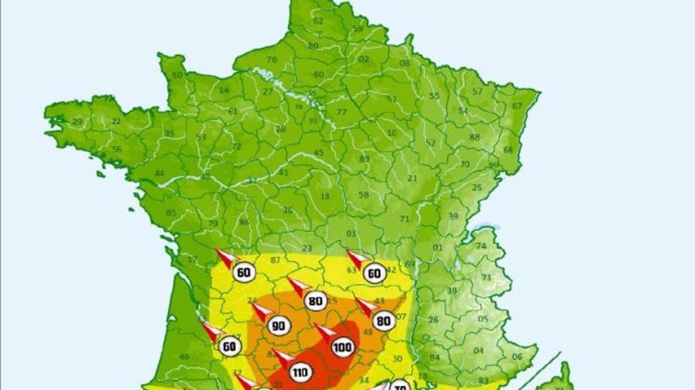 Vent d'autan violent et grande douceur