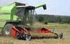 Le pick-up est adapté pour les récoltes de pois protéagineux en conditions difficiles - Photo publiée sur Terre-net.fr, journal édité par Terre-net Média