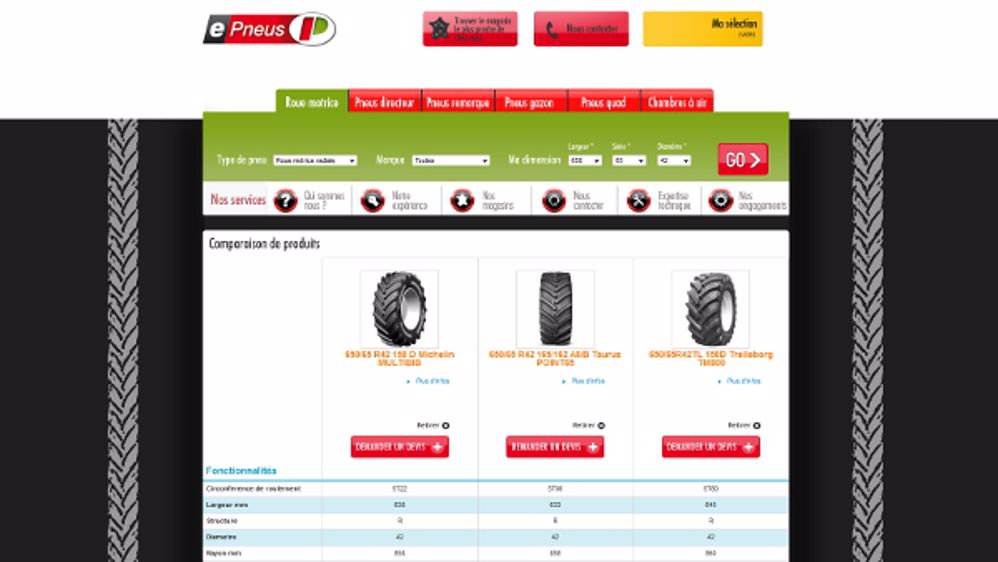 Promodis met ses pneus en ligne