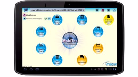 La tablette du technicien La tablette du technicien