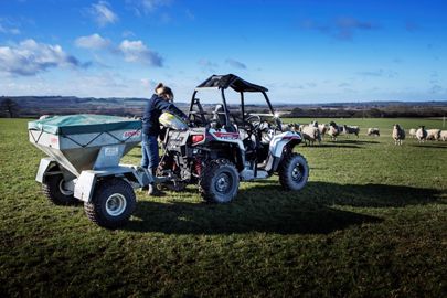 Un volant sur un quad Un volant sur un quad