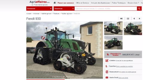 La location sur Agriaffaires