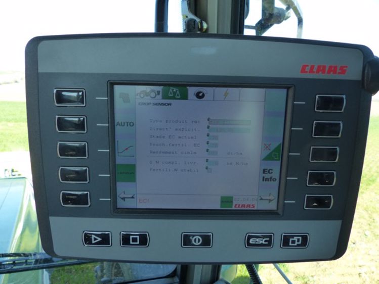 L'apport d'engrais modulé en temps réel avec Crop Sensor