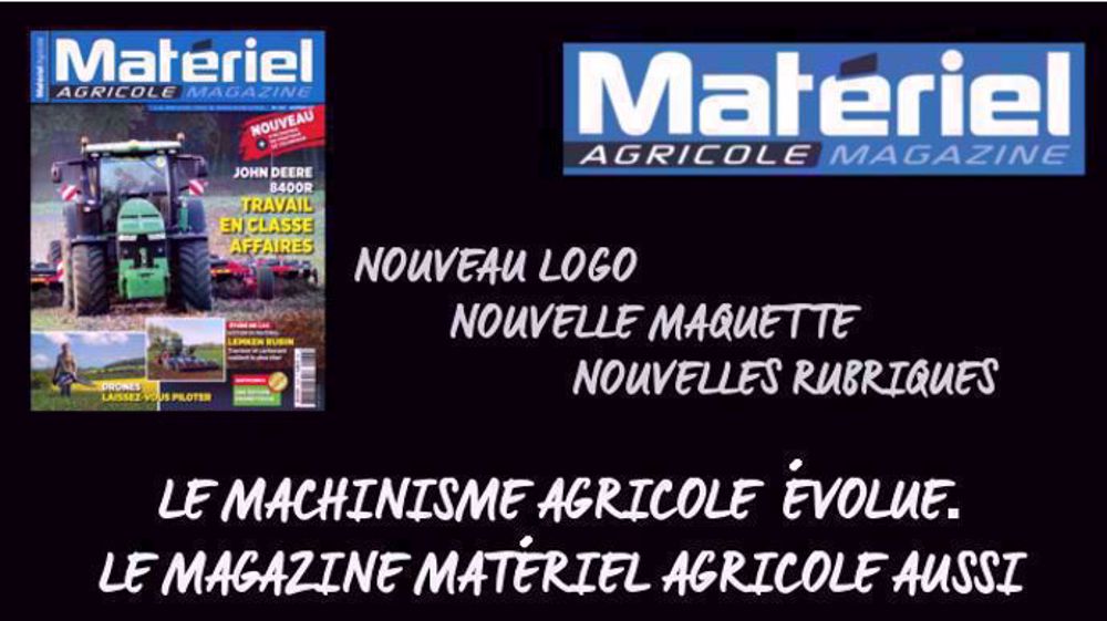 Matériel Agricole évolue ! Matériel Agricole évolue !