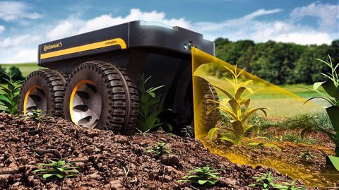 Une flotte de robots Continental dans les champs Une flotte de robots Continental dans les champs
