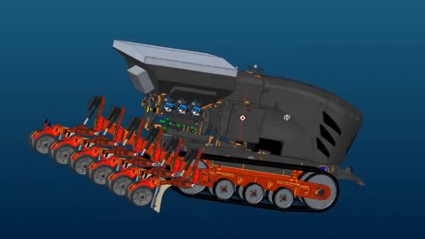 Agreenculture et Kuhn ont conçu conjointement ce robot dans le but de réduire la compaction du sol et d’automatiser les tâches. Agreenculture et Kuhn ont conçu conjointement ce robot dans le but de réduire la compaction du sol et d’automatiser les tâches.