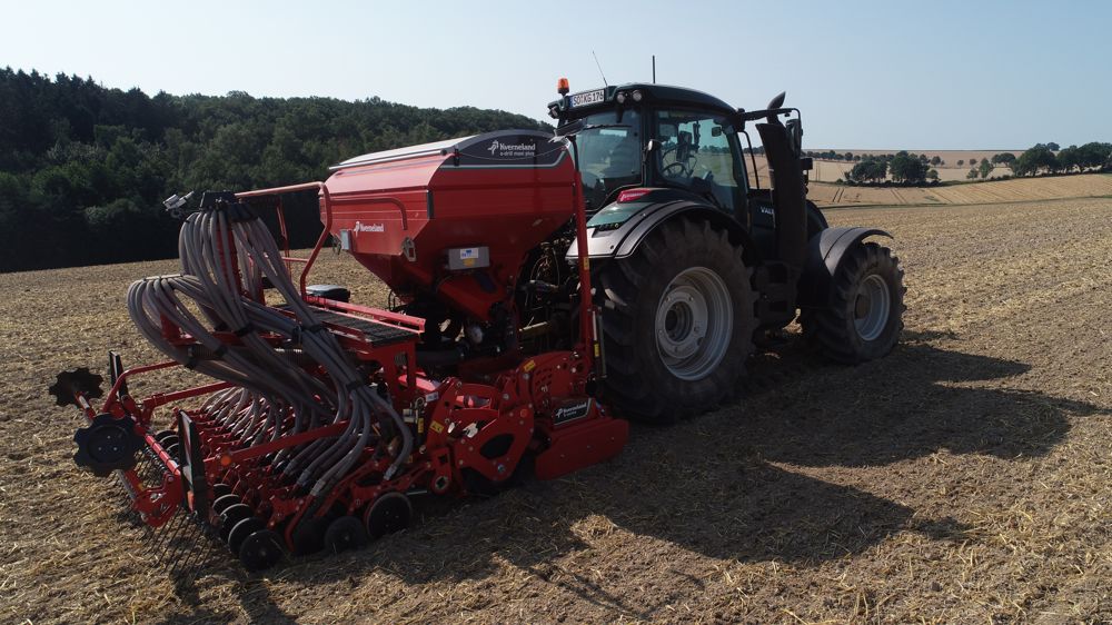 Une trémie à géométrie variable pour le Kverneland e-Drill Maxi Plus