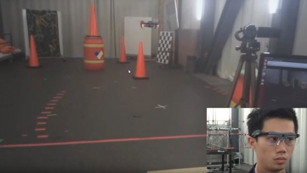 Un drone guidé avec les yeux