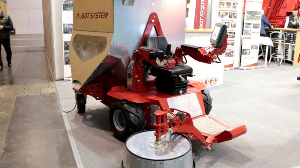 Un distributeur d’aliment automoteur