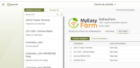 L’éditeur de logiciels français MyEasyFarm a été le premier à fournir une solution de gestion parcellaire compatible avec DKE-Agrirouter. L’agriculteur n’est plus obligé de saisir ses informations pour la traçabilité. © MyEasyFarm