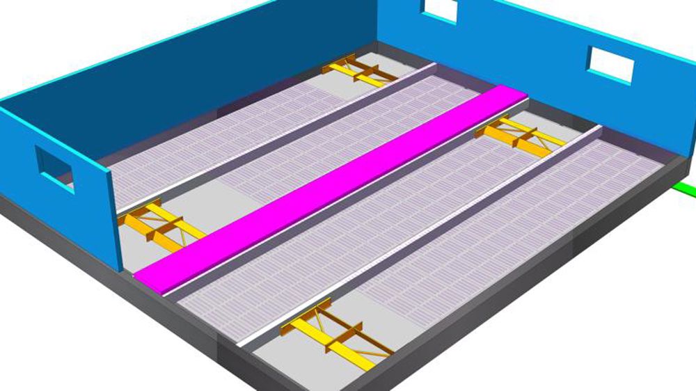Un racleur pour la fosse de récupération