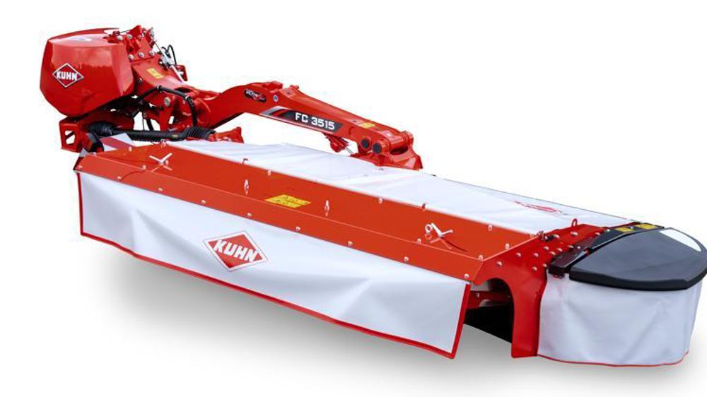 Kuhn ajoute un modèle de 3,50 m de largeur de travail à son catalogue de faucheuses-conditionneuses arrières. © Kuhn