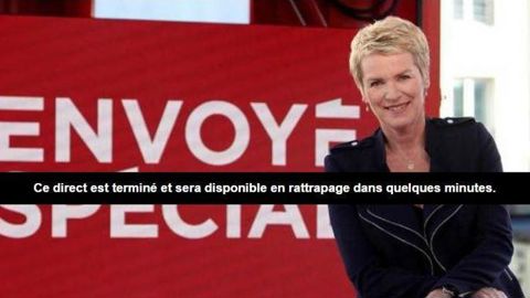 Écran vidéo sur la page de la rediffusion de l’émission « Envoyé spécial » consacrée à Lactalis.