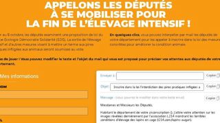 L214 met la pression sur les députés L214 met la pression sur les députés