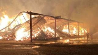 300 tonnes de fourrages parties en fumée 300 tonnes de fourrages parties en fumée