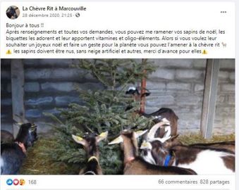 © Capture Facebook La Chèvre Rit à Marcouville