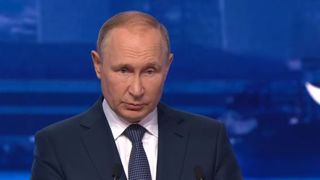 Le président russe Vladimir Poutine reproche aux exportations de céréales ukrainiennes d'aller majoritairement vers les pays européens et non vers les pays pauvres. Le président russe Vladimir Poutine reproche aux exportations de céréales ukrainiennes d'aller majoritairement vers les pays européens et non vers les pays pauvres.