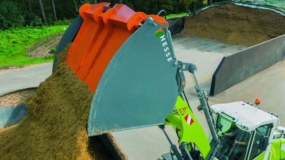 Un godet à fond poussant