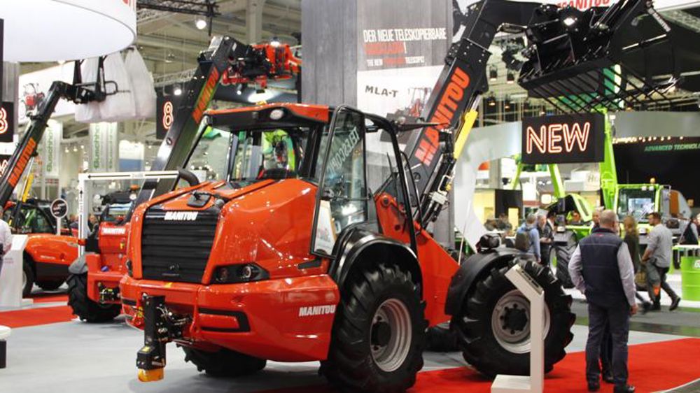 Une chargeuse télescopique articulée