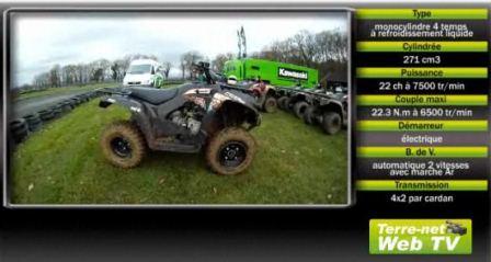 vidéo Quad kawazaki