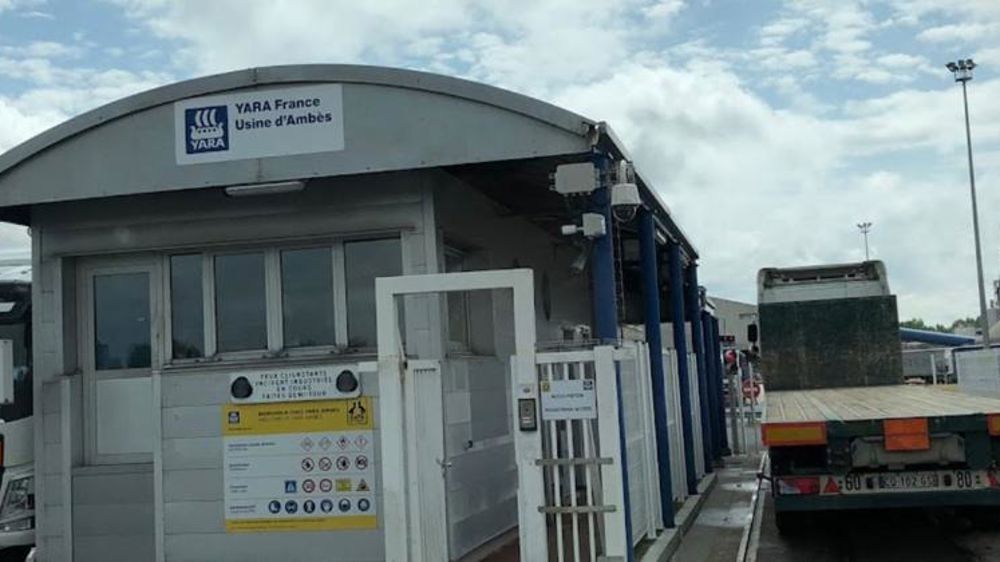 Une fuite d’ammoniac sur un site de Yara