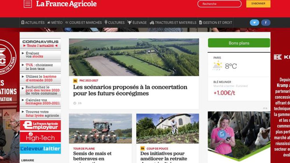 Votre site LaFranceAgricole.fr est de retour