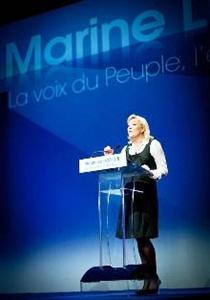 Marine Le Pen, présidente du FN et candidate à l'élection présidentielle.