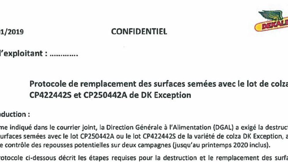 FNSEA et Fop mécontentes du protocole de destruction