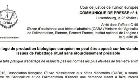 L’abattage rituel privé du label bio L’abattage rituel privé du label bio